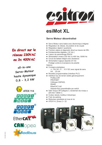 Drive Technology: esiMot XL series 230 / 400 V AC