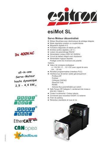 esiMot SL series 400V AC (3,1 - 4,4kW)