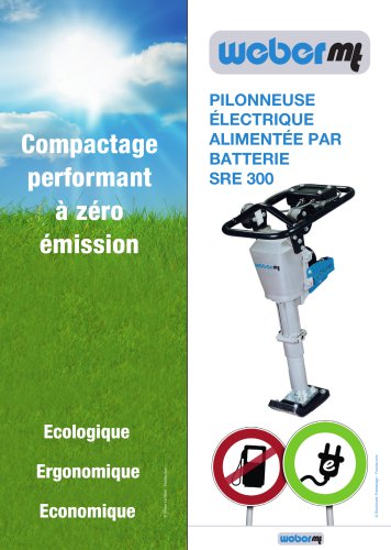 PILONNEUSE ÉLECTRIQUE ALIMENTÉE PAR BATTERIE SRE 30