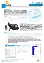 APADYN® SYSTEME D?ACQUISITION POUR PENETROMETRE DYNAMIQUE LOURD ET CONTROLE DE COMPACTAGE