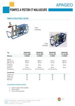 POMPES A PISTON ET MALAXEURS - 1