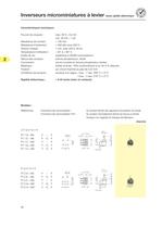 Inverseurs microminiatures à levier - 1
