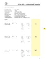 Inverseurs miniatures à glissière - 8
