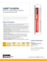 LORD® 7610DTM Direct-to-Metal Adhesive/Sealant   for Industrial Assembly