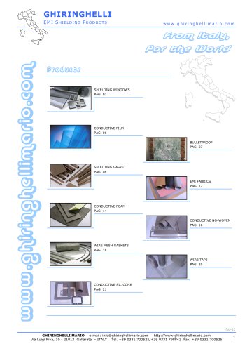 GHIRINGHELLI MARIO EMI SHIELDING PRODUCTS