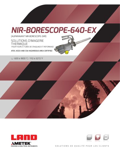 NIR-BORESCOPE-640-EX SOLUTIONS D'IMAGERIE THERMIQUE