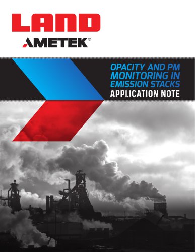 OPACITY AND PM MONITORING IN EMISSION STACKS