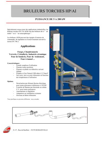 BRULEURS TORCHES HP/AI