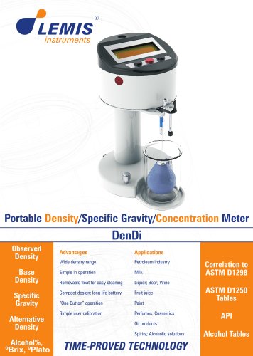 DenDi Portable Density/Specific Gravity/Concentration Meter