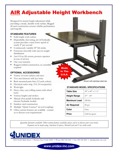 AIR Adjustable Height Workbench