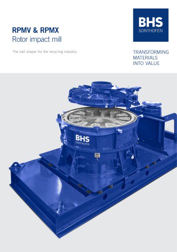 RPMV & RPMX Rotor impact mill