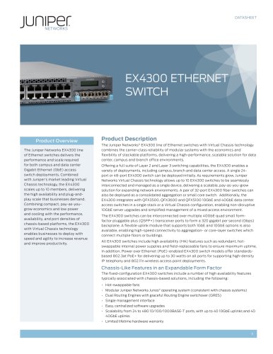 EX4300 Ethernet Switch