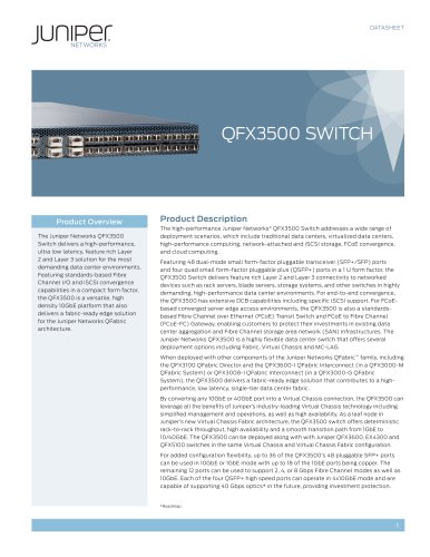 QFX3500 Switch