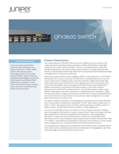 QFX3600 Switch