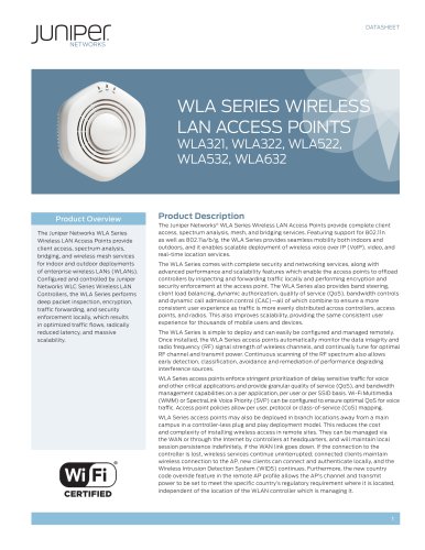 WLA Series Wireless LAN Access Points