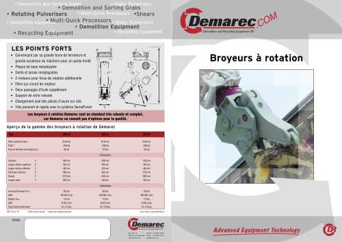 Broyeurs à rotation