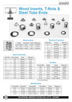 Metal Inserts, Wood Inserts, Starlock Push On Fasteners & Washers, Screw in Sleeves, Tee Nuts, Steel Tube Ends & Stainless Steel Weld-on-Nuts & Plates