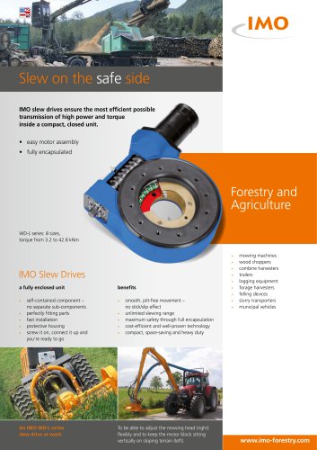 IMO Slew Drives for Forestry & Agriculture