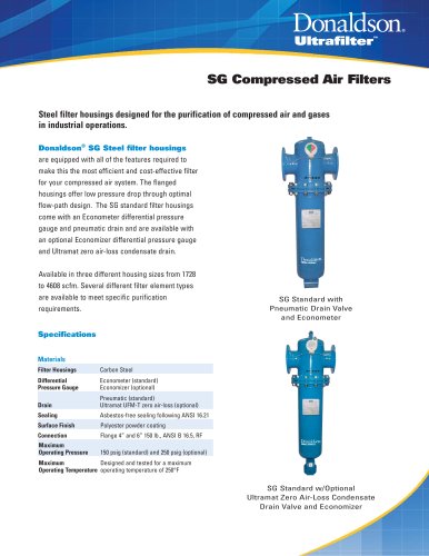 SG Compressed Air Filters