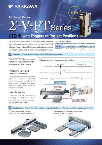 AC Servo Drives FT Series FT006(with Triggers at Pre-set Positions)