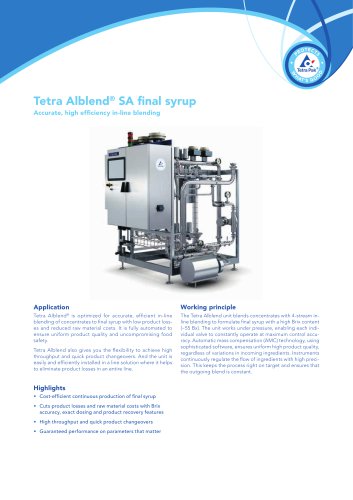 Tetra Alblend® SA final syrup