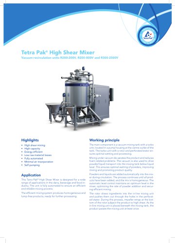 Tetra Pak® High Shear Mixer