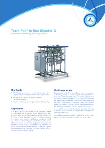 Tetra Pak® In-line Blender D