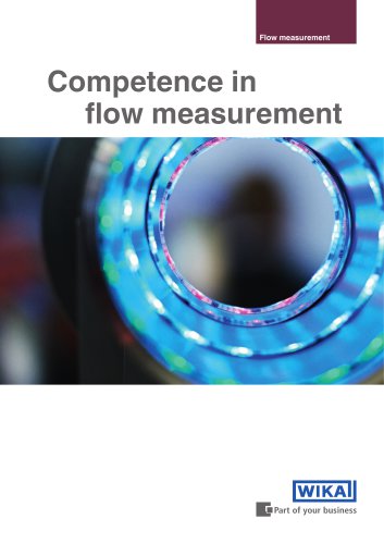 Competence in flow measurement