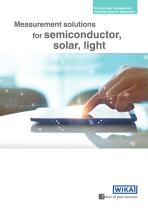 Measurement solutions for semiconductor, solar, light