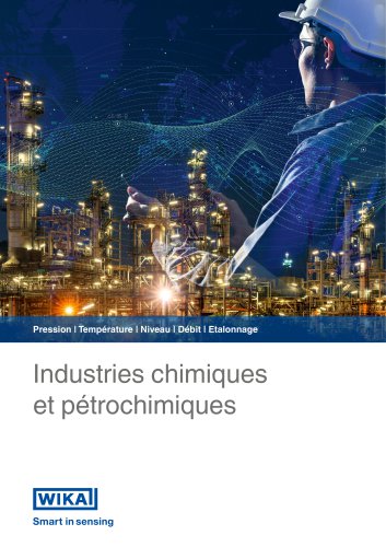 Pression | Température | Niveau | Débit | Etalonnage Industries chimiques et pétrochimiques