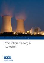 Pression | Température | Niveau | Débit | Etalonnage Production d’énergie nucléaire - 1