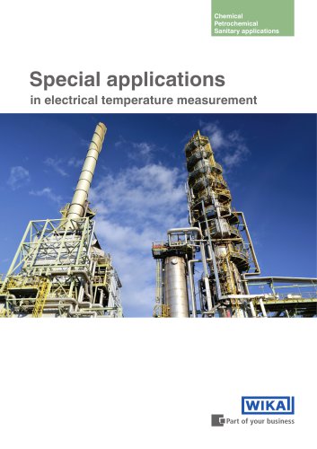 Special applications in electrical temperature measurement