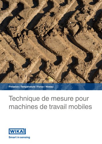 Technique de mesure pour machines de travail mobiles