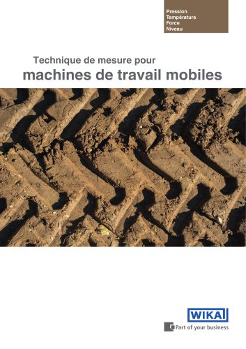 Technique de mesure pour machines de travail mobiles