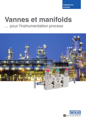 Valves and manifolds for process instrumentation