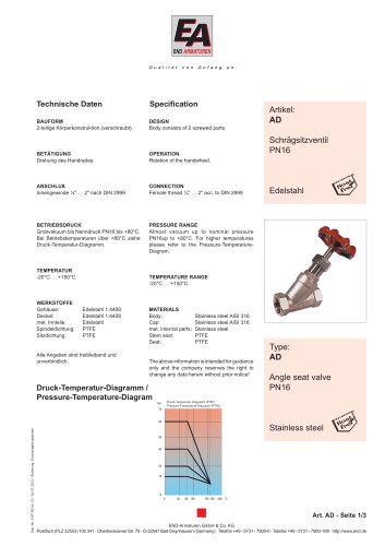 Data sheet AD