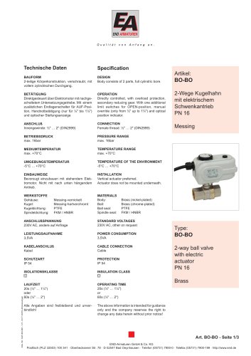 Data sheet BO-BO