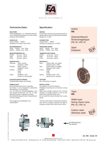 Data sheet RK