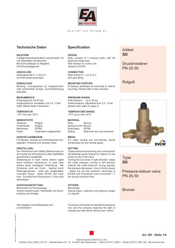 Data sheet SD