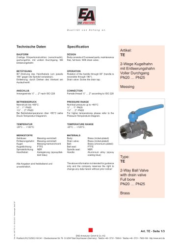 Data sheet TE