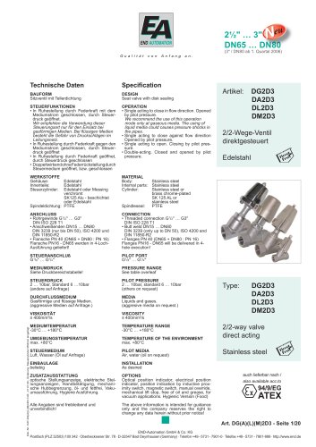 Pressure Actuated Valves