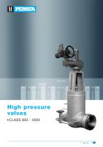 High pressure valves