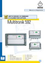 Multitronik 592  | Unité de mesure, de commande et d'alarme pour capteurs - 1