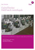 Cail & Fletcher D412 batch centrifugals