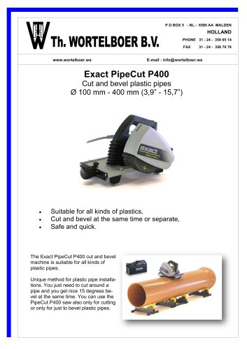 EXACT PIPECUT P400