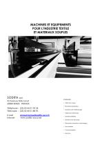 MACHINES ET EQUIPEMENTS POUR L’INDUSTRIE TEXTILE ET MATERIAUX SOUPLES-1