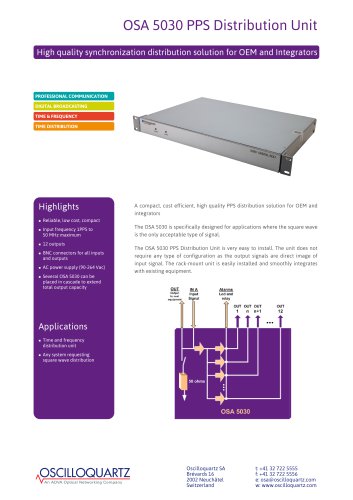 OSA 5030 PPS Distribution Unit