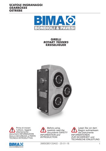 Parallel shaft Gearboxes - Rotary Tedders