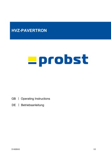 Operating Instructions