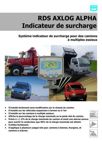 RDS AXLOG ALPHA Indicateur de surcharge